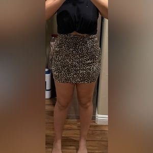 Cheetah Skirt - Cotton Body Con